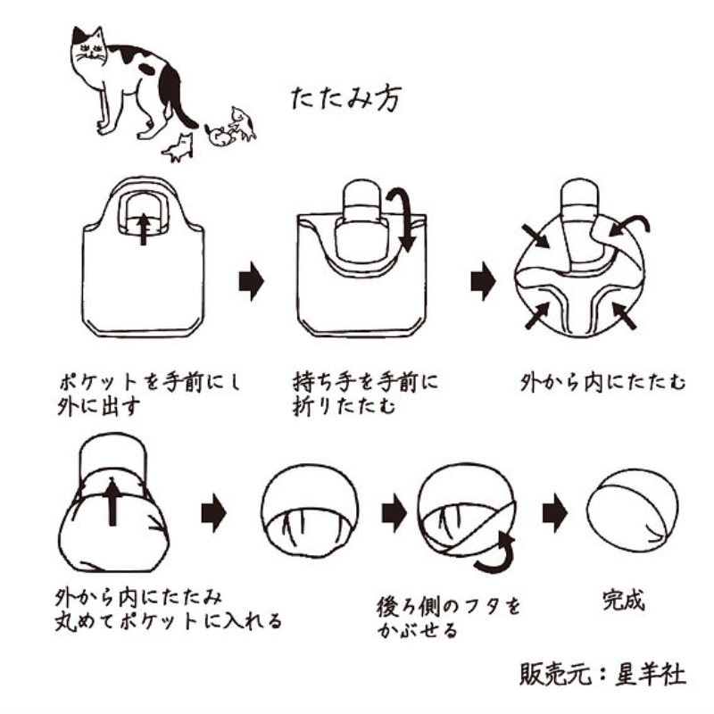 猫印ミルク | エコバッグ